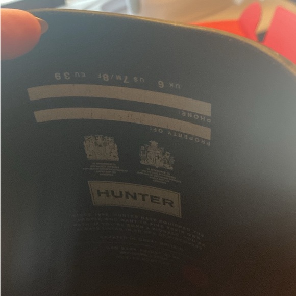 HUNTER back buckle gloss rain boots - Picture 3 of 4